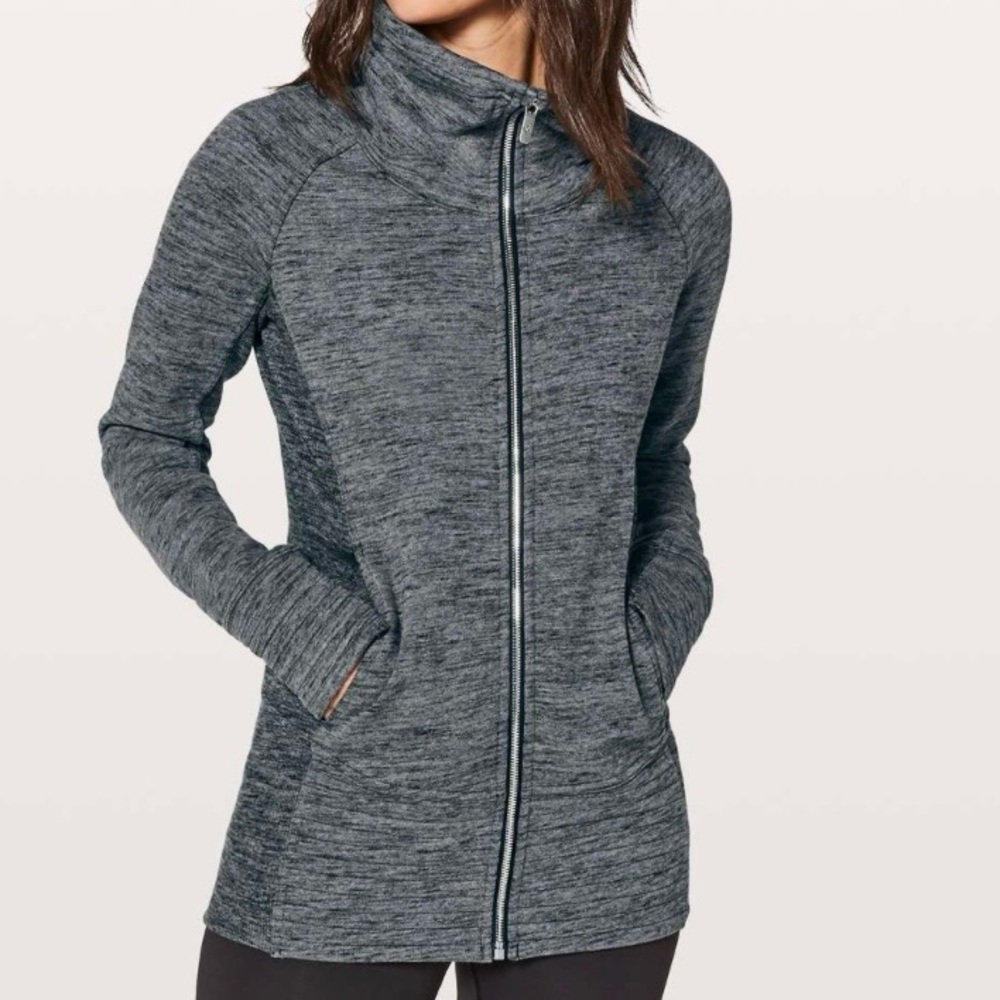 Lululemon Radiant Jacket Heathered Dark Grey Size 2